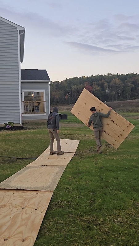 Custom composite deck installation in Wadsworth by Red Sun Construction